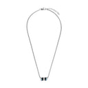 TOM TAILOR men's necklace, stainless steel with black IP plating, blue, view 8