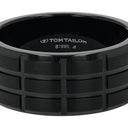 TOM TAILOR men's ring, stainless steel with black IP plating, view 5