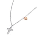 TOM TAILOR girls' necklace, two-tone 925 sterling silver (silver and rose gold-plated), view 5