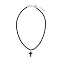 TOM TAILOR boys' cross necklace in stainless steel