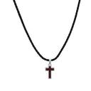 TOM TAILOR boys' cross necklace in stainless steel