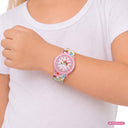 PRINZESSIN LILLIFEE Armbanduhr Mädchen, Alloy Farbspray, Motiv Biene Blume Schmetterling, Ansicht 2