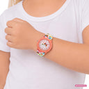 PRINZESSIN LILLIFEE Armbanduhr Mädchen, Alloy Farbspray, Motiv Biene Blume Schmetterling, Ansicht 2
