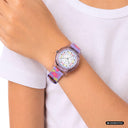 TOM TAILOR girls' watch, stainless steel, purple, view 7