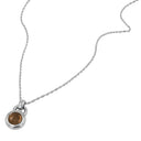 JOOP! Halskette Damen, Edelstahl IP silber, Glas braun, Ansicht 4
