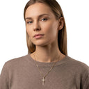 AMOR unisex pendant, 585 gold, worn by model