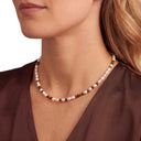 NOELANI Halskette Damen, Edelstahl IP gold, Tigerauge braun, Ansicht 2