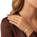 NOELANI Armband Damen, Edelstahl IP gold, Tigerauge braun, Ansicht 2