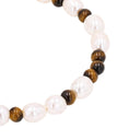 NOELANI Armband Damen, Edelstahl IP gold, Tigerauge braun, Ansicht 4