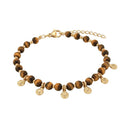 NOELANI Armband Damen, Edelstahl IP gold, Tigerauge braun, Ansicht 3