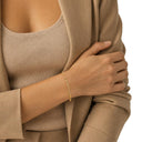 NOELANI Armband Damen, 925 Silber vergoldet, Ansicht 2