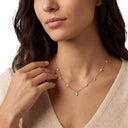 NOELANI Halskette Damen, 925 Silber vergoldet, Zirkonia weiß, Ansicht 2