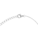 NOELANI Halskette Damen, 925 Silber rhodiniert, Zirkonia weiß, Verschluss