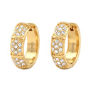 NOELANI Ohrring (Creolen) Damen, Edelstahl IP gold, Zirkonia weiß, Ansicht 3