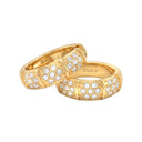 NOELANI Ohrring (Creolen) Damen, Edelstahl IP gold, Zirkonia weiß, Ansicht 4