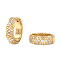 NOELANI Ohrring (Creolen) Damen, Edelstahl IP gold, Zirkonia weiß, Hauptbild