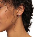 NOELANI Ohrring (Ohrhänger) Damen, 925 Silber rhodiniert, Motiv Stern, Zirkonia weiß, Ansicht 2