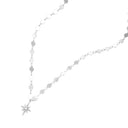 NOELANI Halskette Damen, 925 Silber rhodiniert, Motiv Stern, Zirkonia weiß, Ansicht 4
