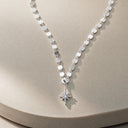 NOELANI Halskette Damen, 925 Silber rhodiniert, Motiv Stern, Zirkonia weiß, Ansicht 5