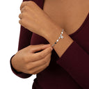 NOELANI Armband Damen, 925 Silber rhodiniert, Motiv Stern, Zirkonia weiß, Ansicht 2