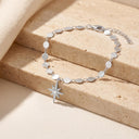 NOELANI Armband Damen, 925 Silber rhodiniert, Motiv Stern, Zirkonia weiß, Ansicht 4