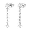 NOELANI Ohrring (Ohrhänger) Damen, 925 Silber rhodiniert, Zirkonia weiß, Ansicht 3