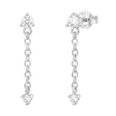 NOELANI Ohrring (Ohrhänger) Damen, 925 Silber rhodiniert, Zirkonia weiß, Hauptbild