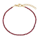 NOELANI Armband Damen, Edelstahl IP gold, Schmuckstein lila, Hauptbild