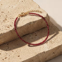 NOELANI Armband Damen, Edelstahl IP gold, Schmuckstein lila, Ansicht 4