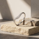 NOELANI Ring Damen, 925 Silber rhodiniert, Zirkonia weiß, Ansicht 4