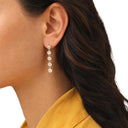 NOELANI Ohrring (Ohrhänger) Damen, Edelstahl IP gold, Zirkonia weiß, Ansicht 2