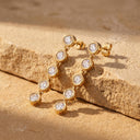 NOELANI Ohrring (Ohrhänger) Damen, Edelstahl IP gold, Zirkonia weiß, Ansicht 4