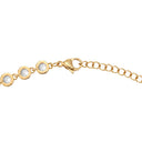 NOELANI Halskette Damen, Edelstahl IP gold, Zirkonia weiß, Verschluss