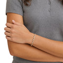 NOELANI Armband Damen, Edelstahl IP gold, Zirkonia weiß, Ansicht 2