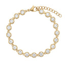 NOELANI Armband Damen, Edelstahl IP gold, Zirkonia weiß, Hauptbild