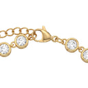 NOELANI Armband Damen, Edelstahl IP gold, Zirkonia weiß, Verschluss