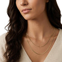 AMOR Halskette Damen, Edelstahl IP gold, Ansicht 2