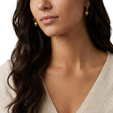 AMOR Ohrring (Creolen) Damen, Edelstahl IP gold, Motiv Herz, Ansicht 2