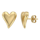 AMOR Ohrring (Ohrstecker) Damen, Edelstahl IP gold, Motiv Herz, Hauptbild