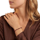 AMOR Armband Damen, Edelstahl IP gold, Granat rot, Ansicht 2