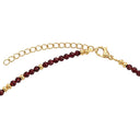 AMOR Halskette Damen, Edelstahl IP gold, Steel Beads gold, Verschluss