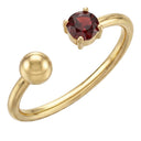 AMOR Ring Damen, Edelstahl IP gold, Zirkonia rot, Hauptbild