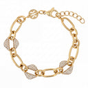 KILIAN KERNER unisex bracelet in stainless steel, gold IP plating, main image