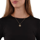 KILIAN KERNER unisex necklace in stainless steel, gold IP plating, view 2