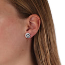 KILIAN KERNER unisex stud earrings in stainless steel, view 2