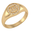 KILIAN KERNER unisex ring in stainless steel, gold IP plating, main image