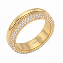 KILIAN KERNER unisex ring in stainless steel, gold IP plating, main image