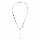 KILIAN KERNER unisex snake chain necklace in stainless steel, view 3