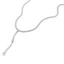 KILIAN KERNER unisex snake chain necklace in stainless steel, view 4