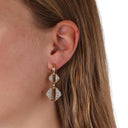 KILIAN KERNER unisex hoop earrings in stainless steel, gold IP plating, view 2